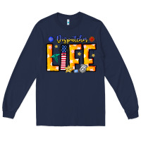 Navy name tribute to first responder dispatchers Long Sleeve Tee - CowhideDigitalArt