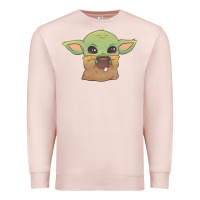 Pale Pink Baby yoda Premium Sweatshirt - StudioElite