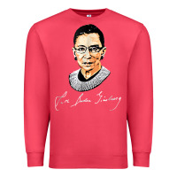 Cardinal rbg ruth bader ginsburg feminist t shirt   signature art Premium Sweatshirt - StudioElite