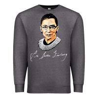 Charcoal Heather rbg ruth bader ginsburg feminist t shirt   signature art Premium Sweatshirt - StudioElite