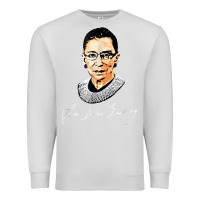 Dove Grey rbg ruth bader ginsburg feminist t shirt   signature art Premium Sweatshirt - StudioElite