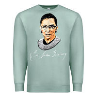 Seafoam rbg ruth bader ginsburg feminist t shirt   signature art Premium Sweatshirt - StudioElite