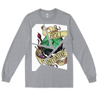 Heather Grey ROLL INITIATIVE Long Sleeve Tee - Bettercallsaul