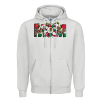 Dove Grey mexican flag sunflower mom leopard Zipper Hoodie - JahusDesignShop