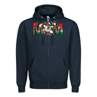 Navy mexican flag sunflower mom leopard Zipper Hoodie - JahusDesignShop