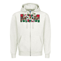 Oatmeal Heather mexican flag sunflower mom leopard Zipper Hoodie - JahusDesignShop