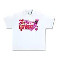 White hey lover flip phone Urban Heavy Tee - FaDigitalArtStudio