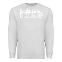 Dove Grey be someone h town houston texas skyline. t shirt Premium Sweatshirt - StudioElite