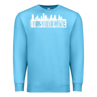 Ocean Blue be someone h town houston texas skyline. t shirt Premium Sweatshirt - StudioElite