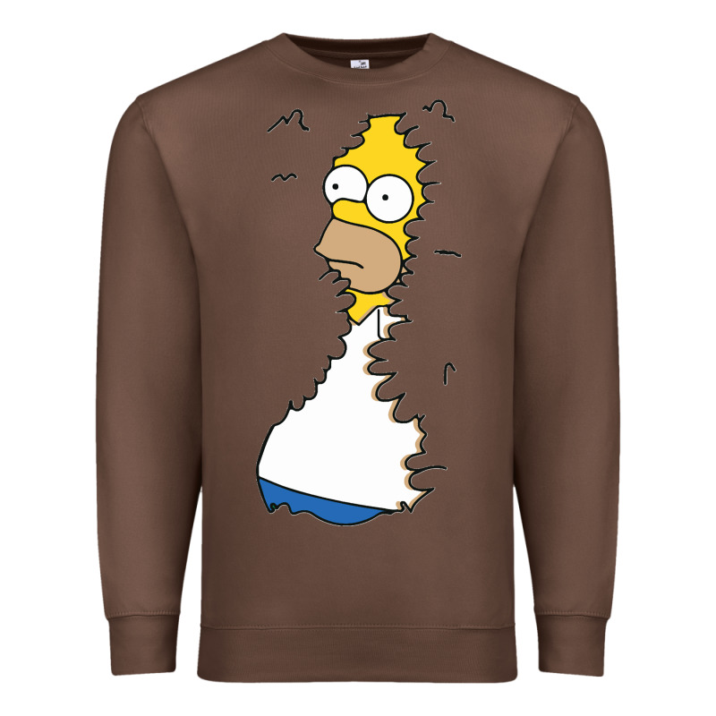 Homer In Hedges Classic Premium Sweatshirt by StudioElite | Teevron