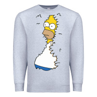 Heather Grey Homer In Hedges Classic Premium Sweatshirt - StudioElite