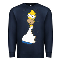 Navy Homer In Hedges Classic Premium Sweatshirt - StudioElite