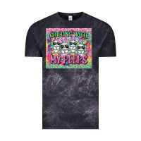 Cloud Black chilling with my peeps Vintage Tee - FaDigitalArtStudio