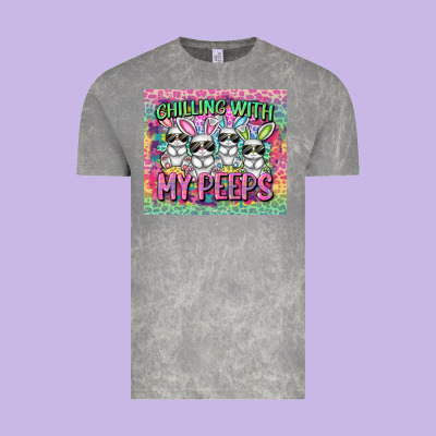 Chilling With My Peeps Vintage Tee Designed By Fadigitalartstudio