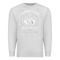 Dove Grey johnny cash man in black Premium Sweatshirt - StudioElite