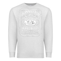 Oatmeal Heather johnny cash man in black Premium Sweatshirt - StudioElite