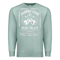 Seafoam johnny cash man in black Premium Sweatshirt - StudioElite