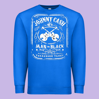 Johnny Cash Man In Black Premium Sweatshirt Designed By Studioelite