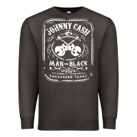 Smoke johnny cash man in black Premium Sweatshirt - StudioElite