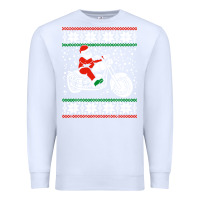 White santa ridin motocycle Premium Sweatshirt - StudioElite