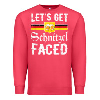 Cardinal lets get schnitzel faced men women vintage oktoberfest t shirt Premium Sweatshirt - StudioElite