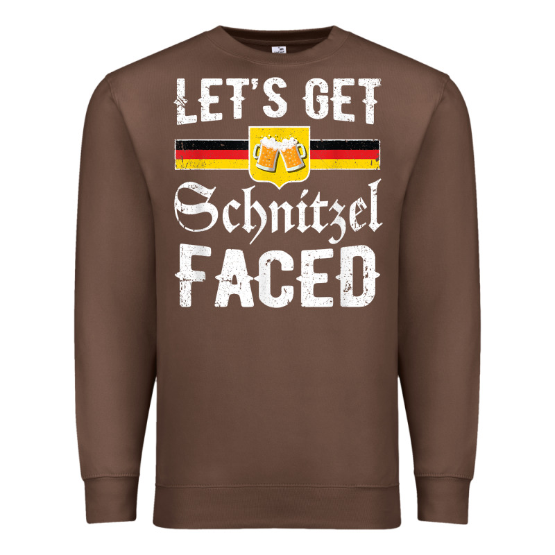 Lets Get Schnitzel Faced Men Women Vintage Oktoberfest T Shirt Premium Sweatshirt by StudioElite | Teevron