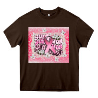 Chocolate Brown survivor cancer awareness Heavy Core Tee - CowGirlArtShop