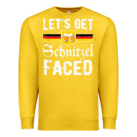 Lemon lets get schnitzel faced men women vintage oktoberfest t shirt Premium Sweatshirt - StudioElite