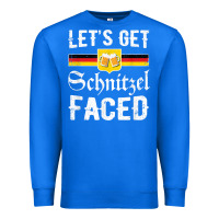True Royal lets get schnitzel faced men women vintage oktoberfest t shirt Premium Sweatshirt - StudioElite