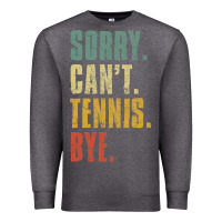 Charcoal Heather sorry can't tennis bye funny vintage retro tennis player t shirt Premium Sweatshirt - StudioElite