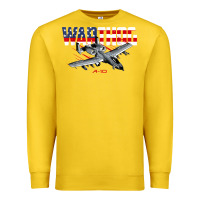 Lemon Military Airplane A-10 Warthog American Flag Premium Sweatshirt - StudioElite