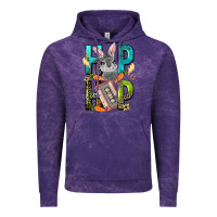 Cloud Purple Western hip hop Bunny Easter Day Vintage Hoodie - LillyAllenDesigns