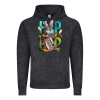 Vintage Black Western hip hop Bunny Easter Day Vintage Hoodie - LillyAllenDesigns
