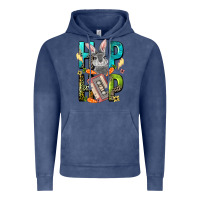 Vintage Denim Western hip hop Bunny Easter Day Vintage Hoodie - LillyAllenDesigns