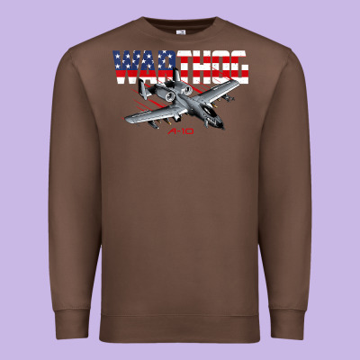 Military Airplane A-10 Warthog American Flag Premium Sweatshirt Designed By Studioelite
