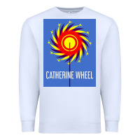 White The Essential Design-(Catherine-Wheel) Premium Sweatshirt - StudioElite