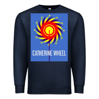 Navy The Essential Design-(Catherine-Wheel) Premium Sweatshirt - StudioElite