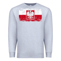 Heather Grey poland polska flag vintage  men women kids  poland t shirt Premium Sweatshirt - StudioElite