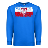 True Royal poland polska flag vintage  men women kids  poland t shirt Premium Sweatshirt - StudioElite