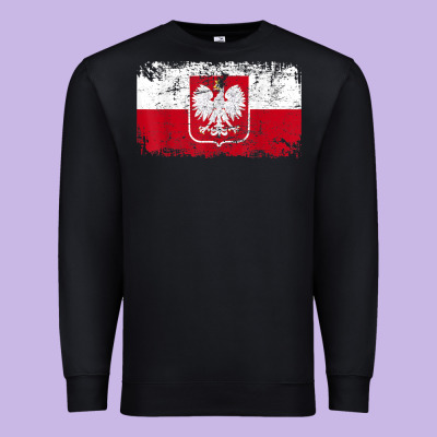Poland Polska Flag Vintage  Men Women Kids  Poland T Shirt Premium Sweatshirt Designed By Studioelite