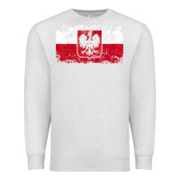Oatmeal Heather poland polska flag vintage  men women kids  poland t shirt Premium Sweatshirt - StudioElite