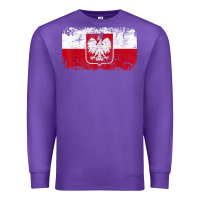 Purple poland polska flag vintage  men women kids  poland t shirt Premium Sweatshirt - StudioElite