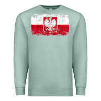 Seafoam poland polska flag vintage  men women kids  poland t shirt Premium Sweatshirt - StudioElite