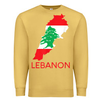 Antique Gold Lebanon Flag Cedar Tree Beirut Lebanese Arabic Arab Islam Premium Sweatshirt - StudioElite