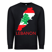 Black Lebanon Flag Cedar Tree Beirut Lebanese Arabic Arab Islam Premium Sweatshirt - StudioElite
