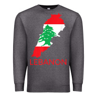Charcoal Heather Lebanon Flag Cedar Tree Beirut Lebanese Arabic Arab Islam Premium Sweatshirt - StudioElite