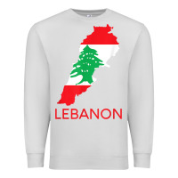 Dove Grey Lebanon Flag Cedar Tree Beirut Lebanese Arabic Arab Islam Premium Sweatshirt - StudioElite