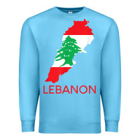 Ocean Blue Lebanon Flag Cedar Tree Beirut Lebanese Arabic Arab Islam Premium Sweatshirt - StudioElite
