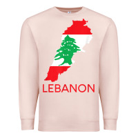 Pale Pink Lebanon Flag Cedar Tree Beirut Lebanese Arabic Arab Islam Premium Sweatshirt - StudioElite