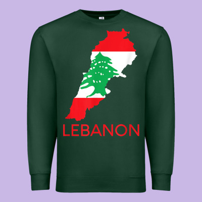Lebanon Flag Cedar Tree Beirut Lebanese Arabic Arab Islam Premium Sweatshirt Designed By Studioelite